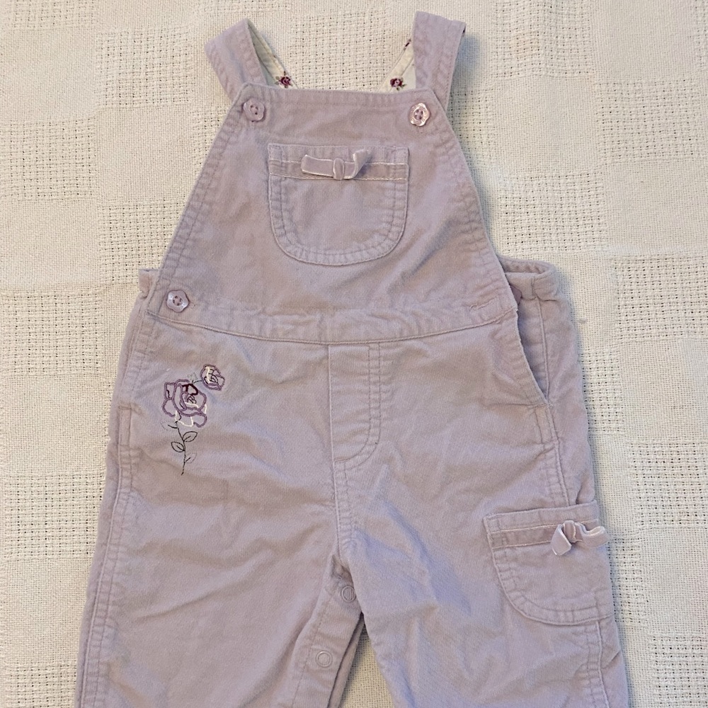 3T girls lavender overalls